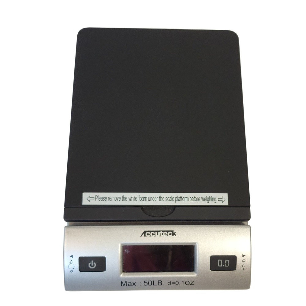 Accuteck W-8250-50BS All-In-One Series Precision Digital Postal Scale 50lb Black